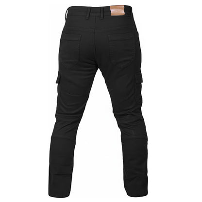 MetaArmor Torina BlackForge Cargo Pants for Men Lined with Aramid Fiber-CE-Certified Armors-Class AA Motorcycle Riding Pants