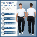 MetaArmor Torina BlackForge Cargo Pants for Men Lined with Aramid Fiber-CE-Certified Armors-Class AA Motorcycle Riding Pants - Image 6