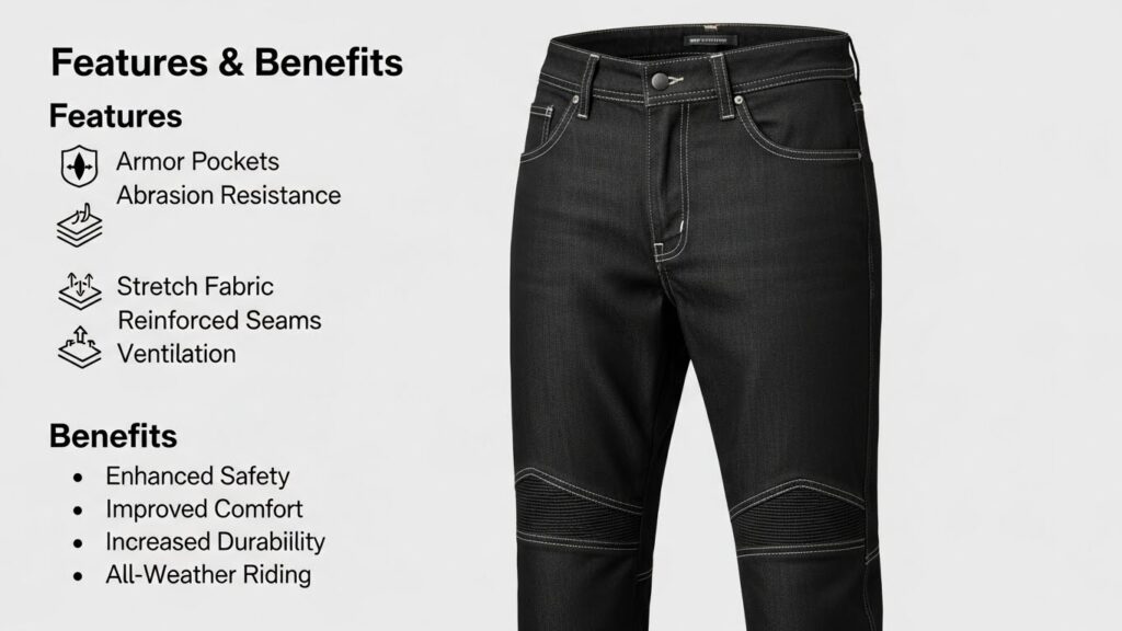 motorcycle jeans​