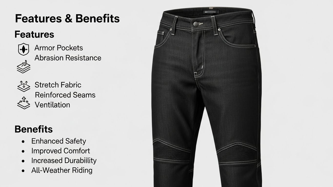 motorcycle jeans​