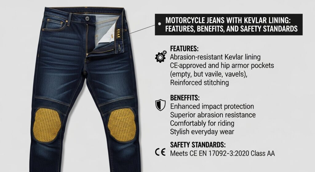 motorcycle jeans with kevlar lining