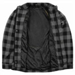 Motorcycle Riding Shirt with Armor/ Iron Route/ Graphite Black Shirt - Image 8